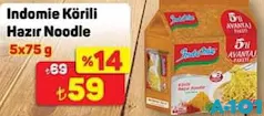 INDOMİE KÖRİLİ HAZIR NOODLE 5X75 G